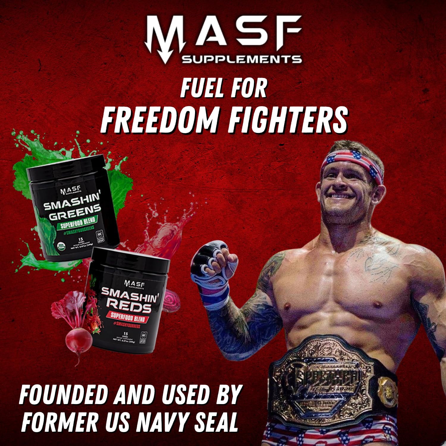 MASF Smashin' Reds vegan keto paleo friendly label