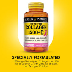 Mason Natural biotin 2400mg capsule emphasizes hair and nail nutrition.