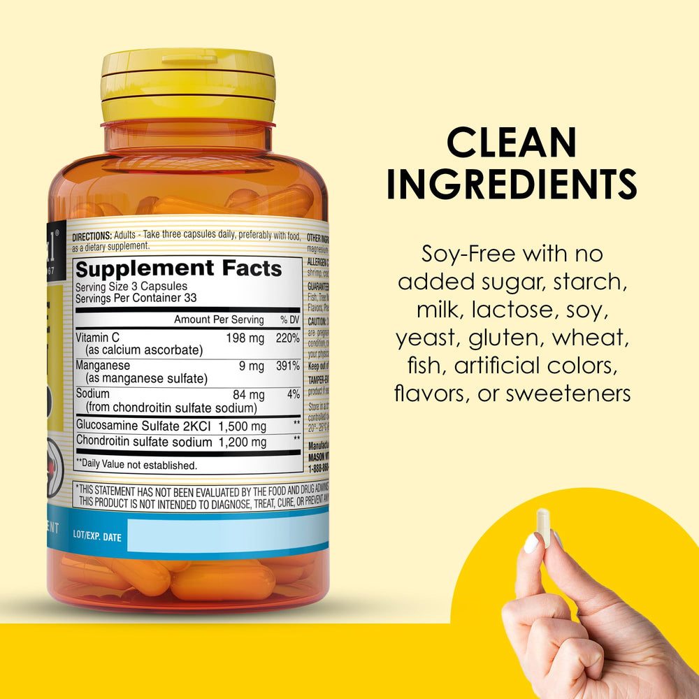 Mason Natural capsules close-up showing smooth texture for easy swallowing
