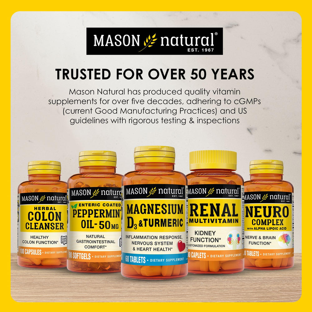 Confianza en Mason Natural: más de 50 años de fabricación.