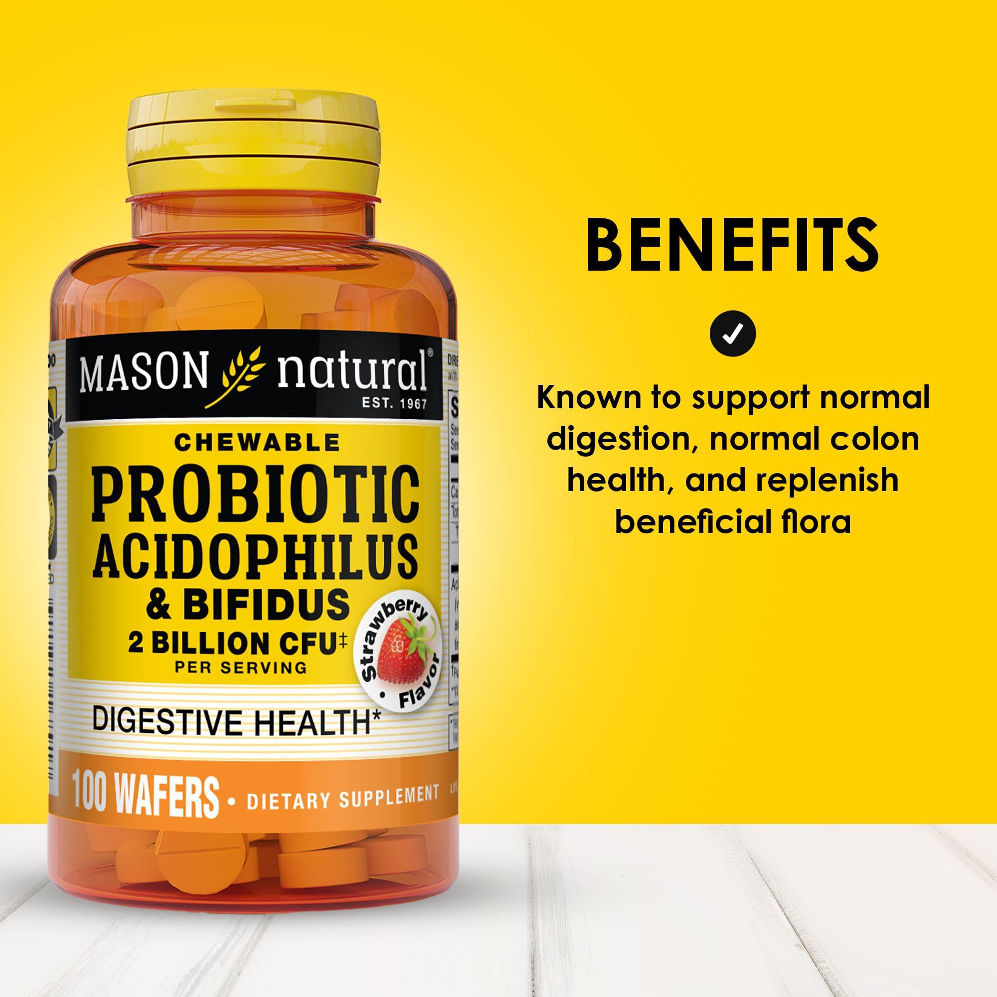Mason Natural dos wafers diarios: consumo sencillo para adultos.