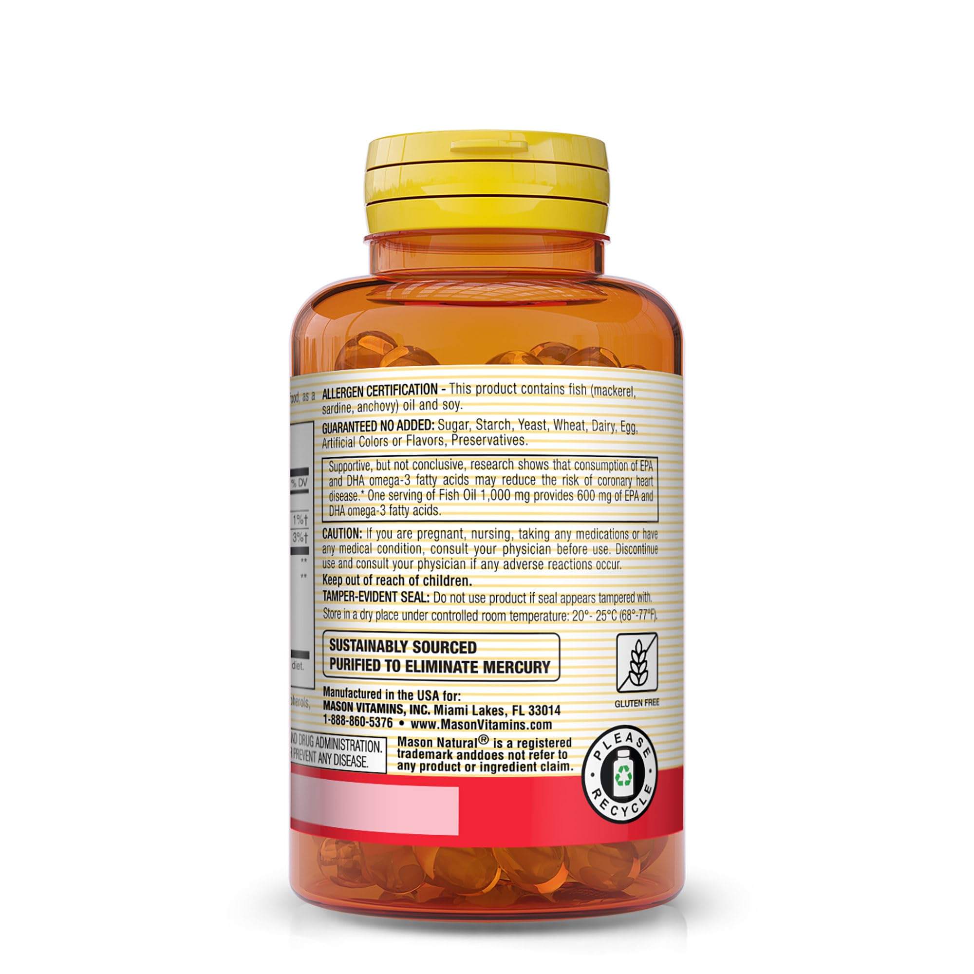 Mason Natural enteric-coated softgels designed for easy digestion