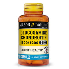 Mason Natural glucosamine bottle label highlighting daily joint support