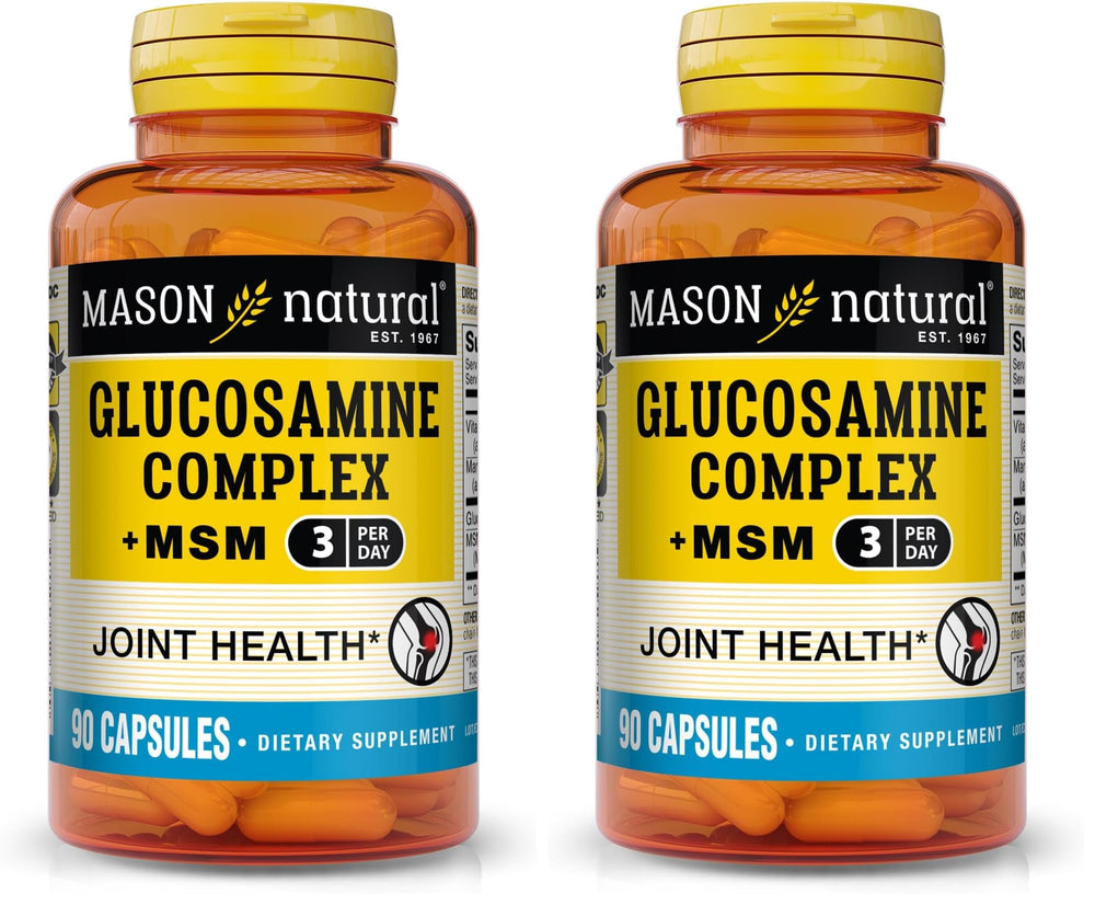 Mason Natural glucosamine bottle shows joint support potential