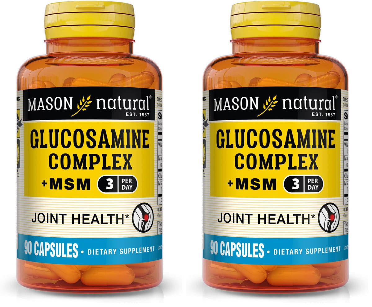 Mason Natural glucosamine bottle shows joint support potential