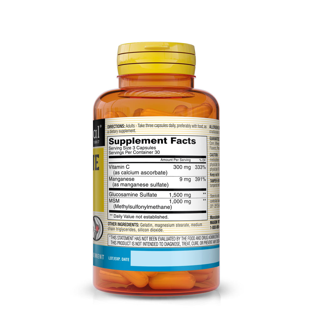 Mason Natural capsules in bottle highlight daily mobility support