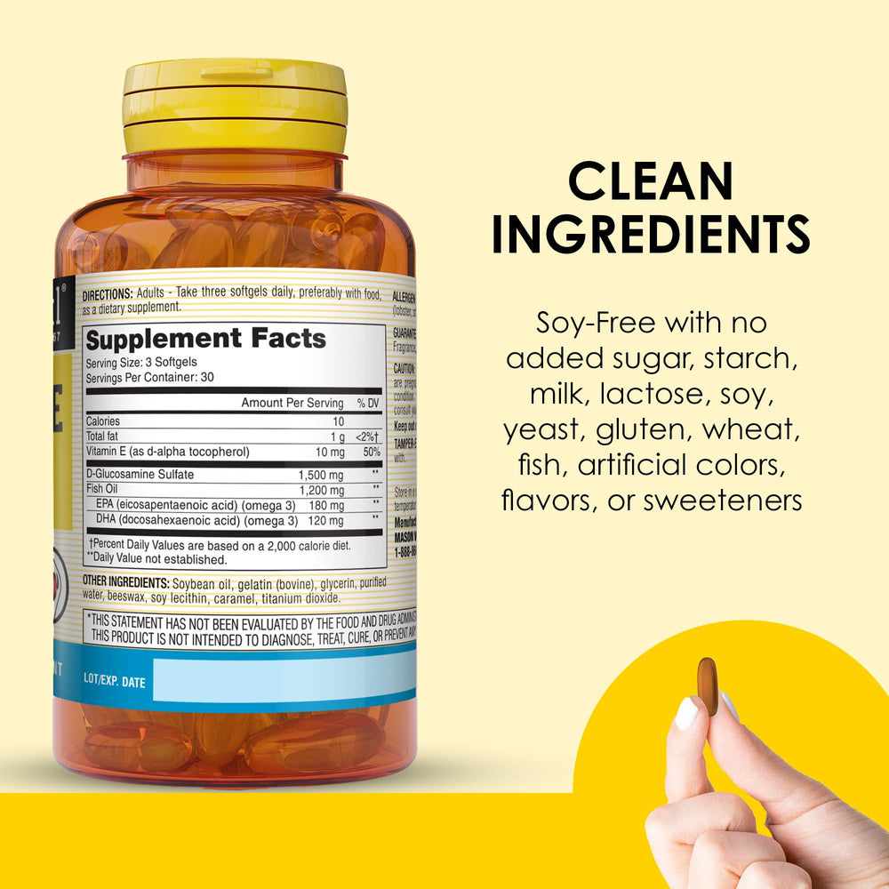 Mason Natural ingredients panel shows no artificial flavors or preservatives