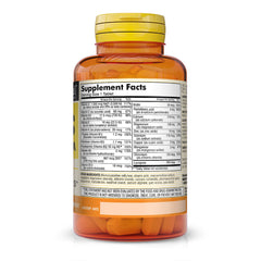 Mason Natural Men's Daily Formula bottle back shows vitamins and minerals