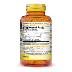 Mason Natural Milk Thistle Cranberry label closeup highlighting quality and formulation