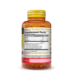 Mason Natural omega-3 EPA and DHA per serving label emphasis for daily intake