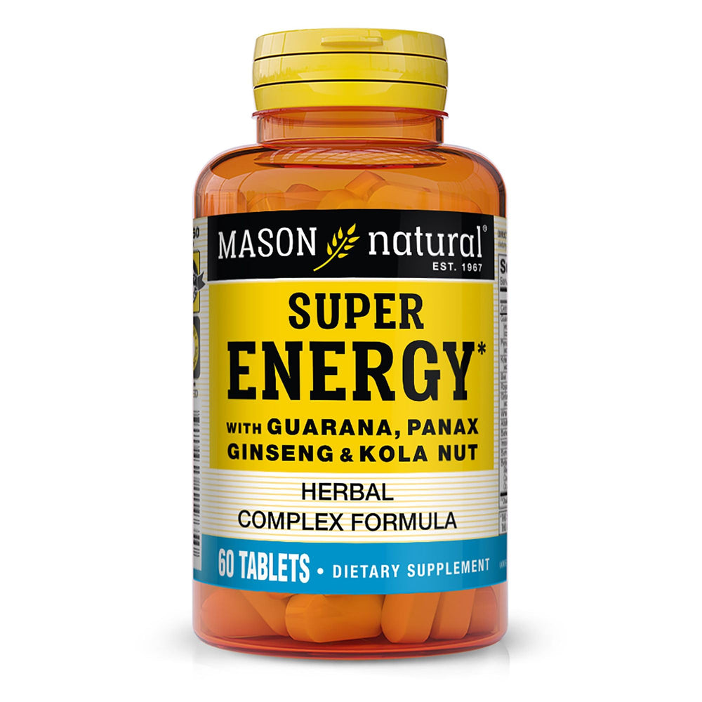 Mason Natural Super Energy: botella con enfoque en energía sostenida para el día