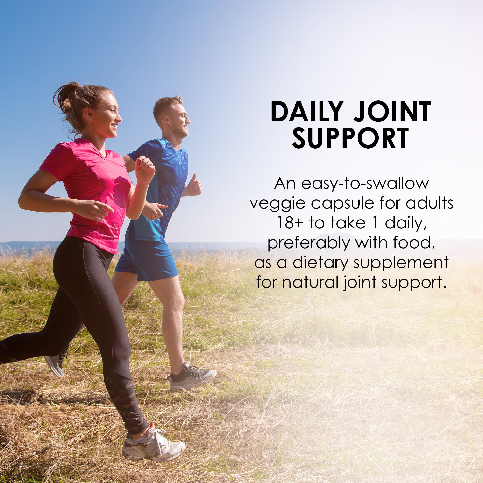 Capsules view highlights easy-to-swallow veggie capsules for daily support