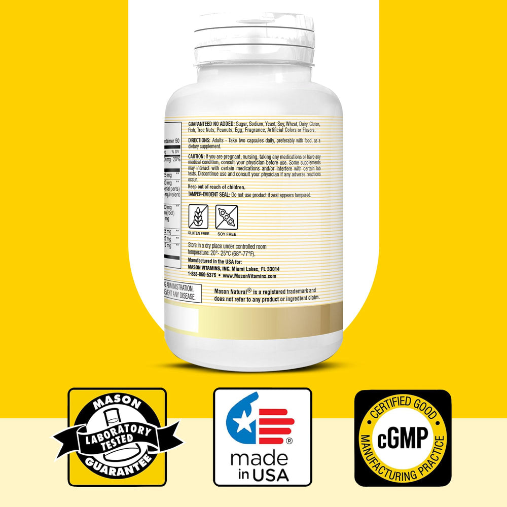 Mason Natural Ultra Collagen capsules arranged as part of a daily wellness routine.