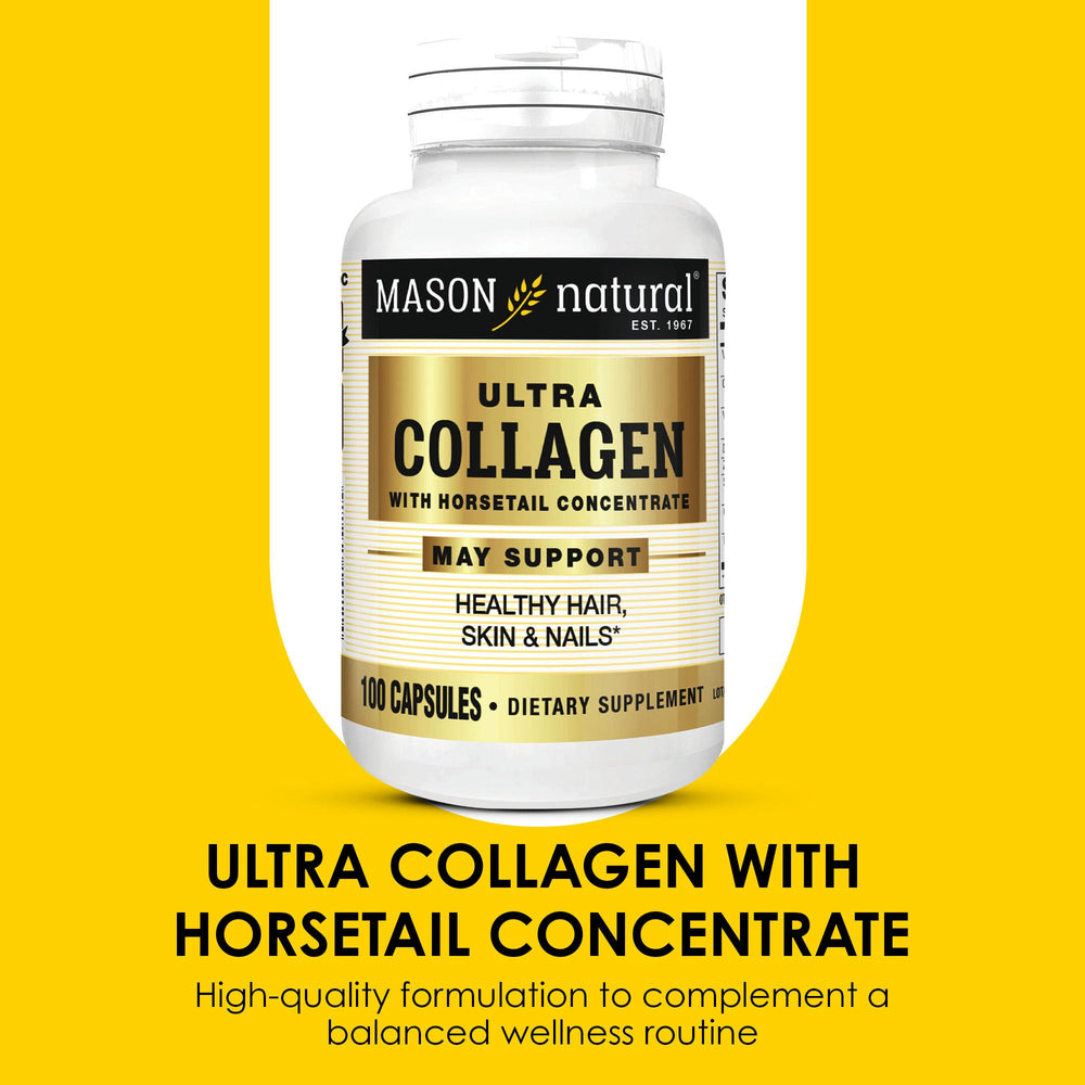 Mason Natural Ultra Collagen packaging reveals a two-pack option for ongoing use.