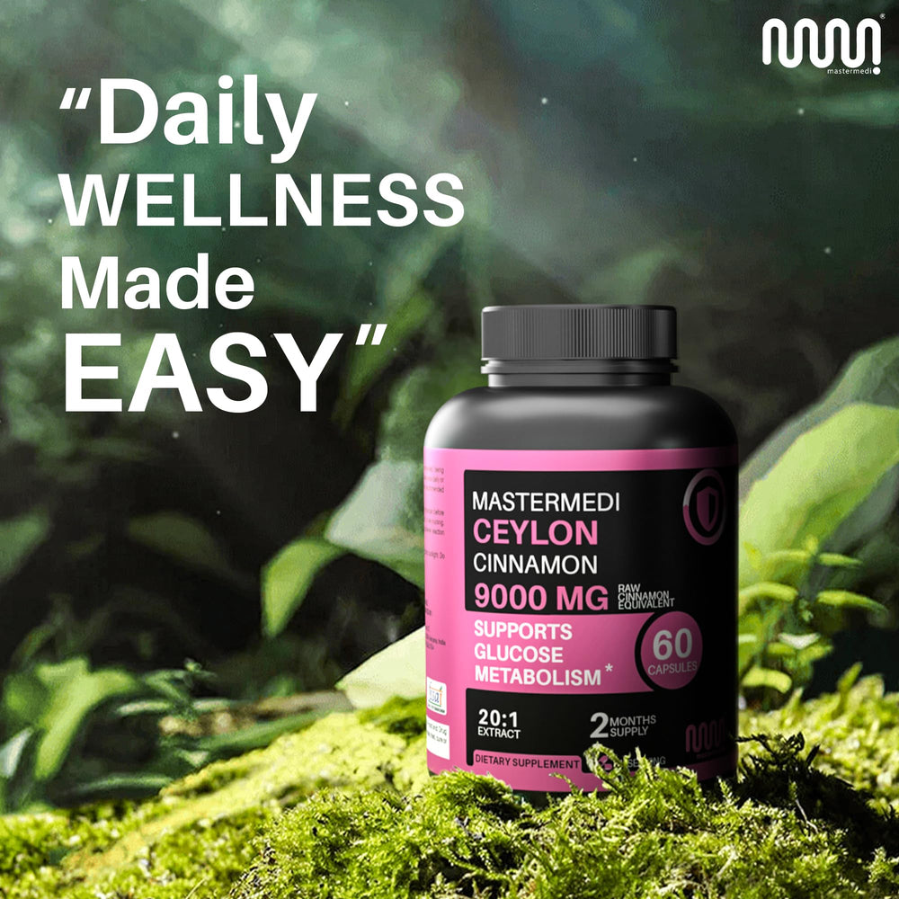 MasterMedi packaging box indicates 60 capsules for a full two-month supply