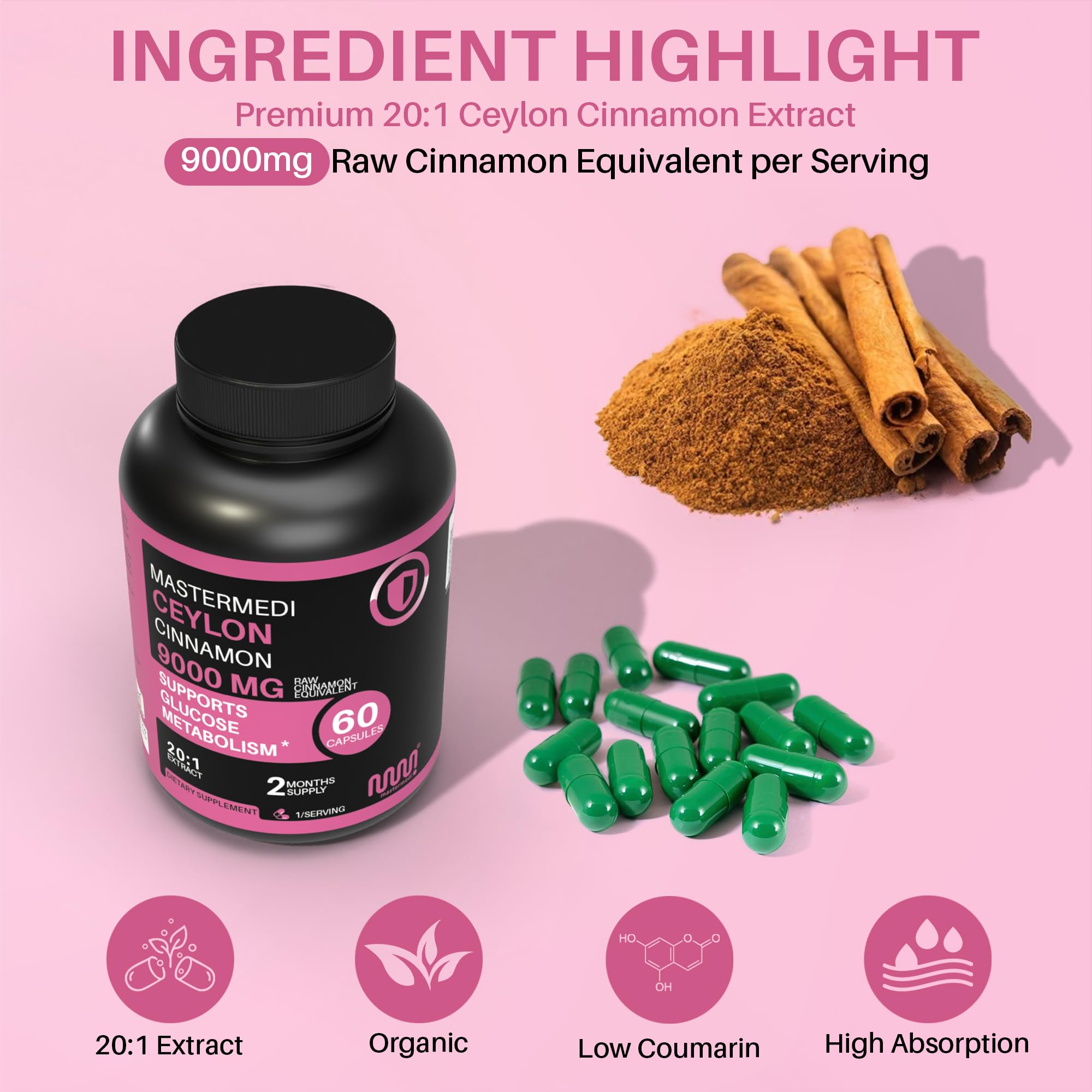 MasterMedi Ceylon Cinnamon sticks emphasize authentic flavor and quality