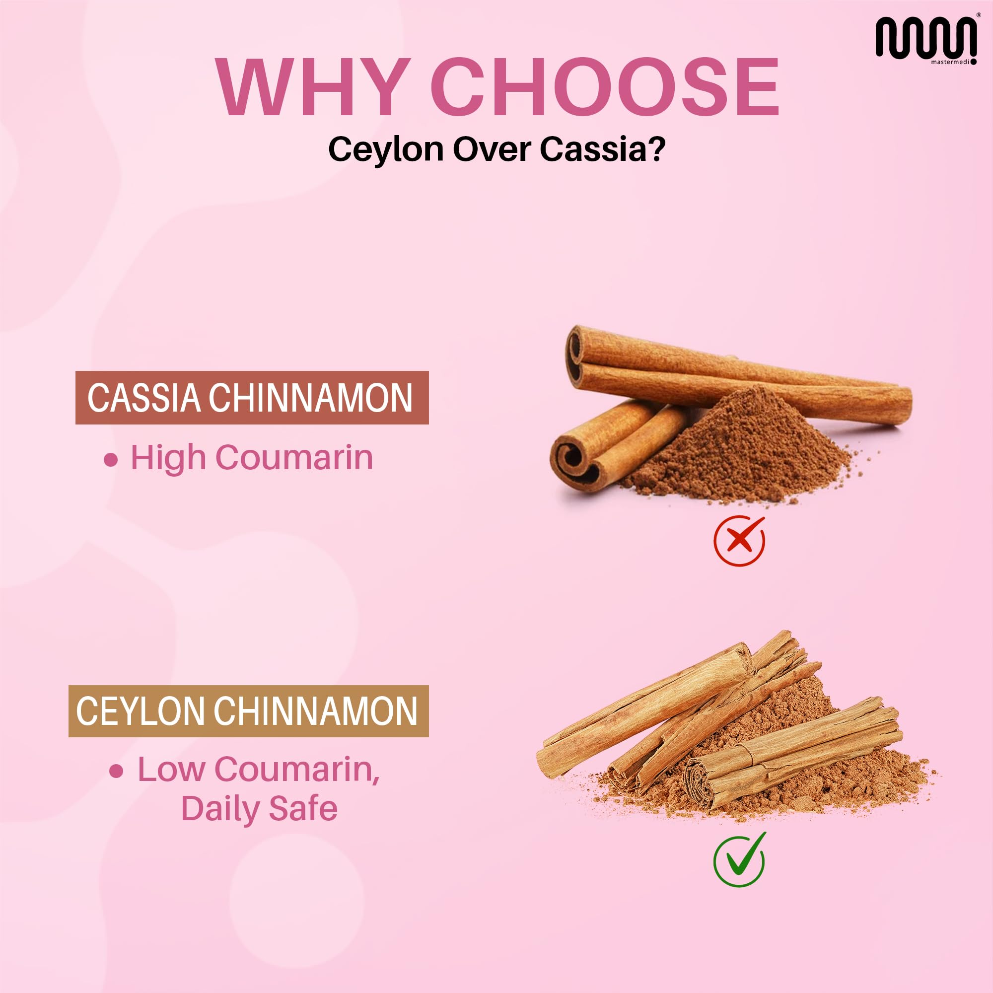 MasterMedi Cinnamon added to tea or smoothies delivers warm aroma