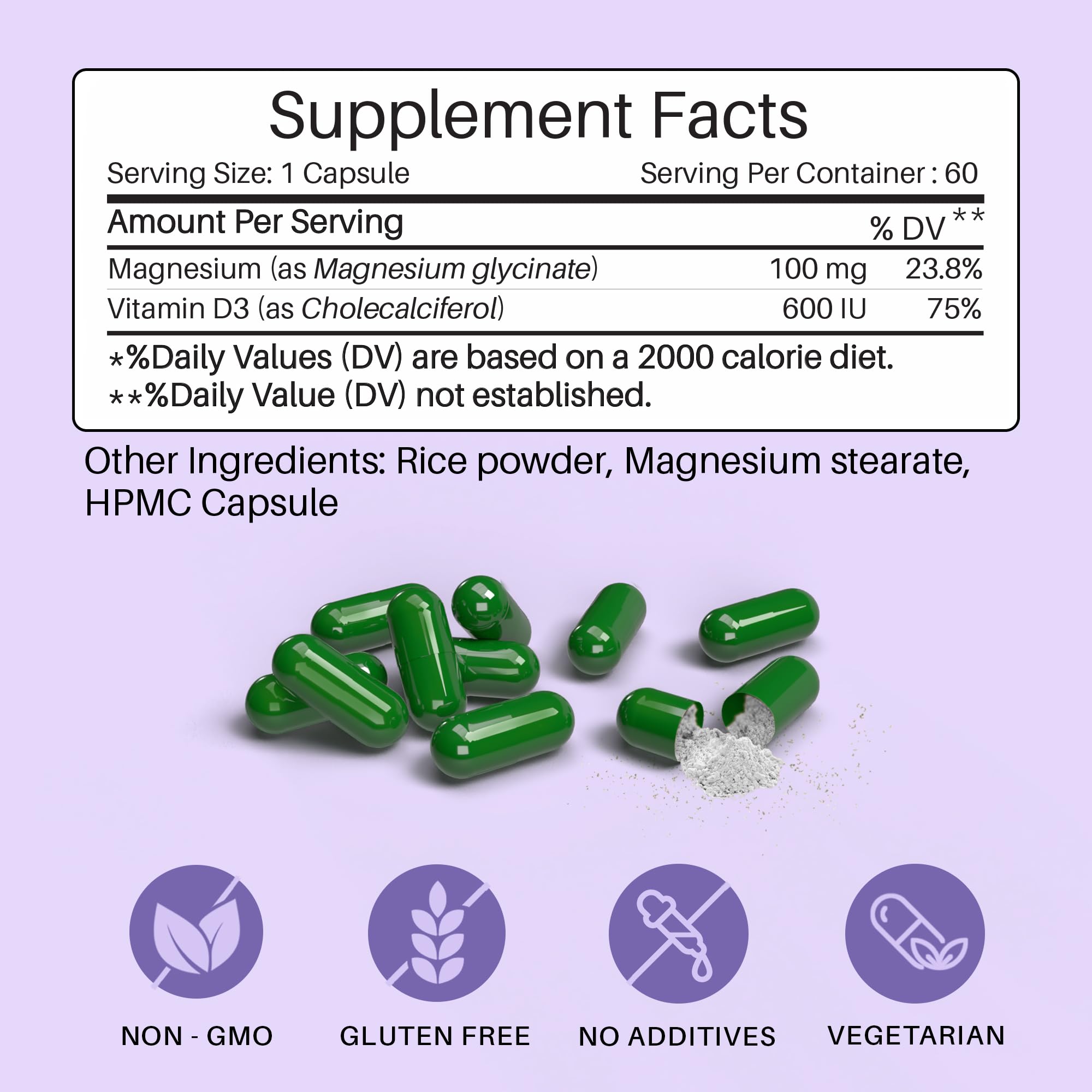 Close-up of MasterMedi capsules for easy daily use.