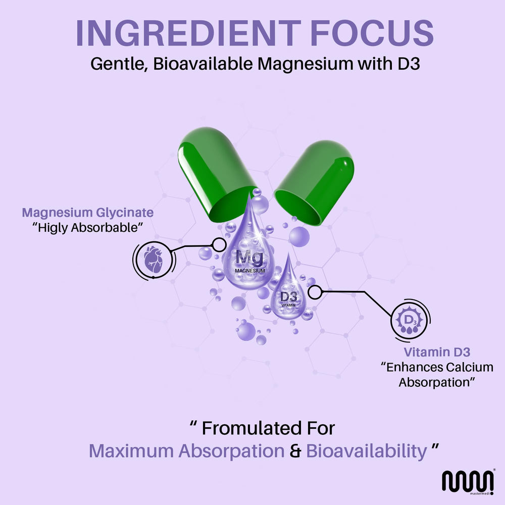 Vegetarian, gluten-free MasterMedi label for clean supplement choice.