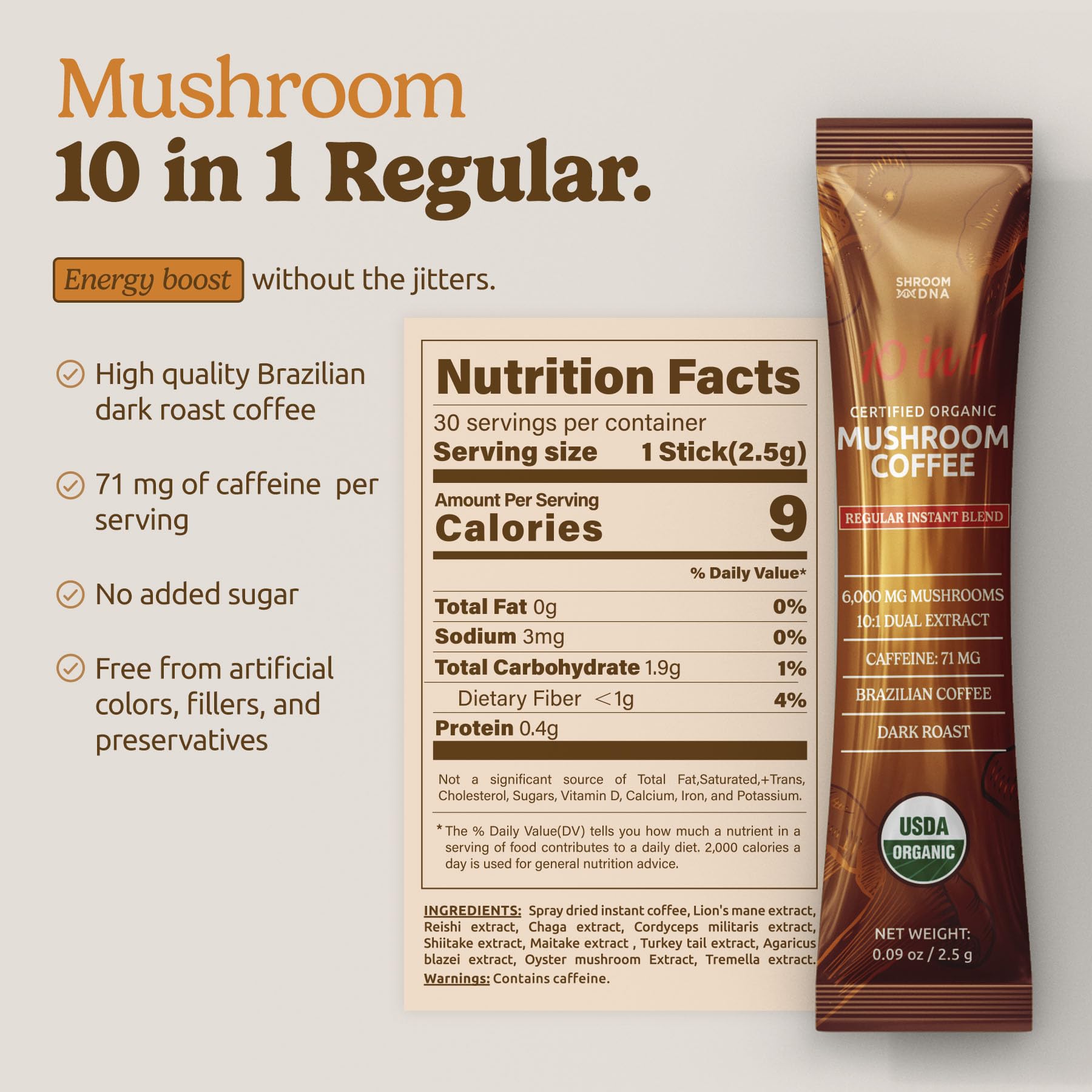 MATCHA DNA morning routine with mushroom coffee for focused mornings.