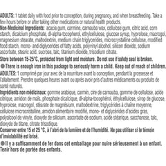 Materna Nestlé Prenatal packaging highlighting 23 vitamins for maternal health.