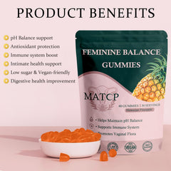 MATOP Balance Gummies pineapple flavor close-up for a tasty daily routine