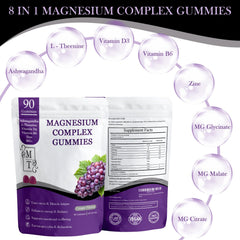 MATOP Magnesium Gummies grape flavor close-up for daily support.