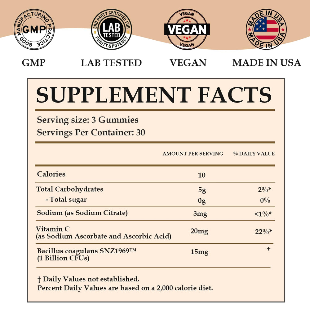 MATOP vegan gluten-free badge on label signals clean ingredients.
