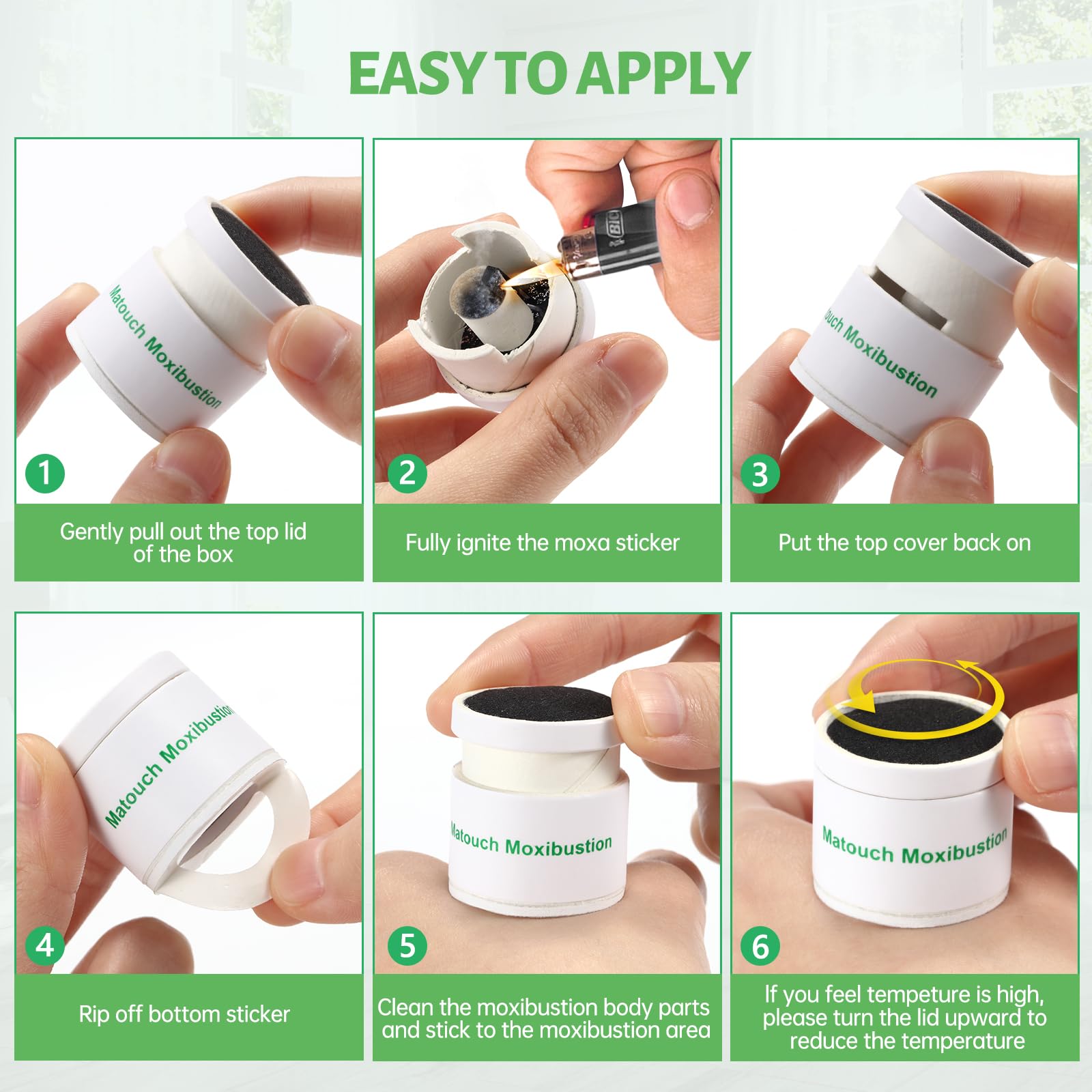 Matouch gift ready moxibustion set for family routines