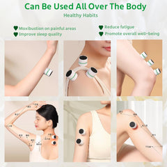 Matouch moxa sticks inside cover with ventilation for reduced smoke