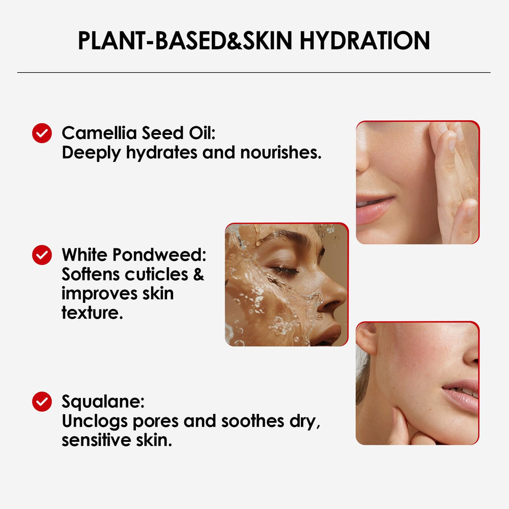 MATRÚM glossy oil texture during application on skin.