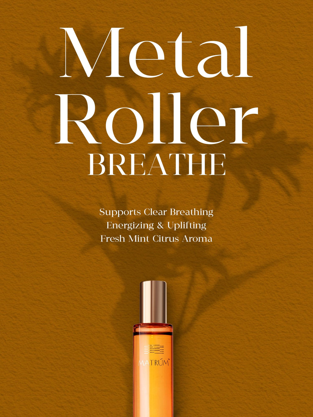 MATRÚM label featuring therapeutic-grade oils signals quality and purity