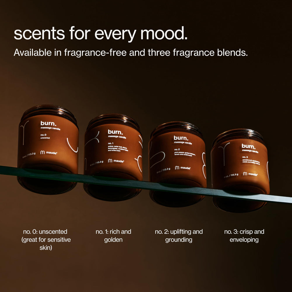 Maude Burn No. 3 gift-ready packaging displayed for thoughtful self-care gifts.