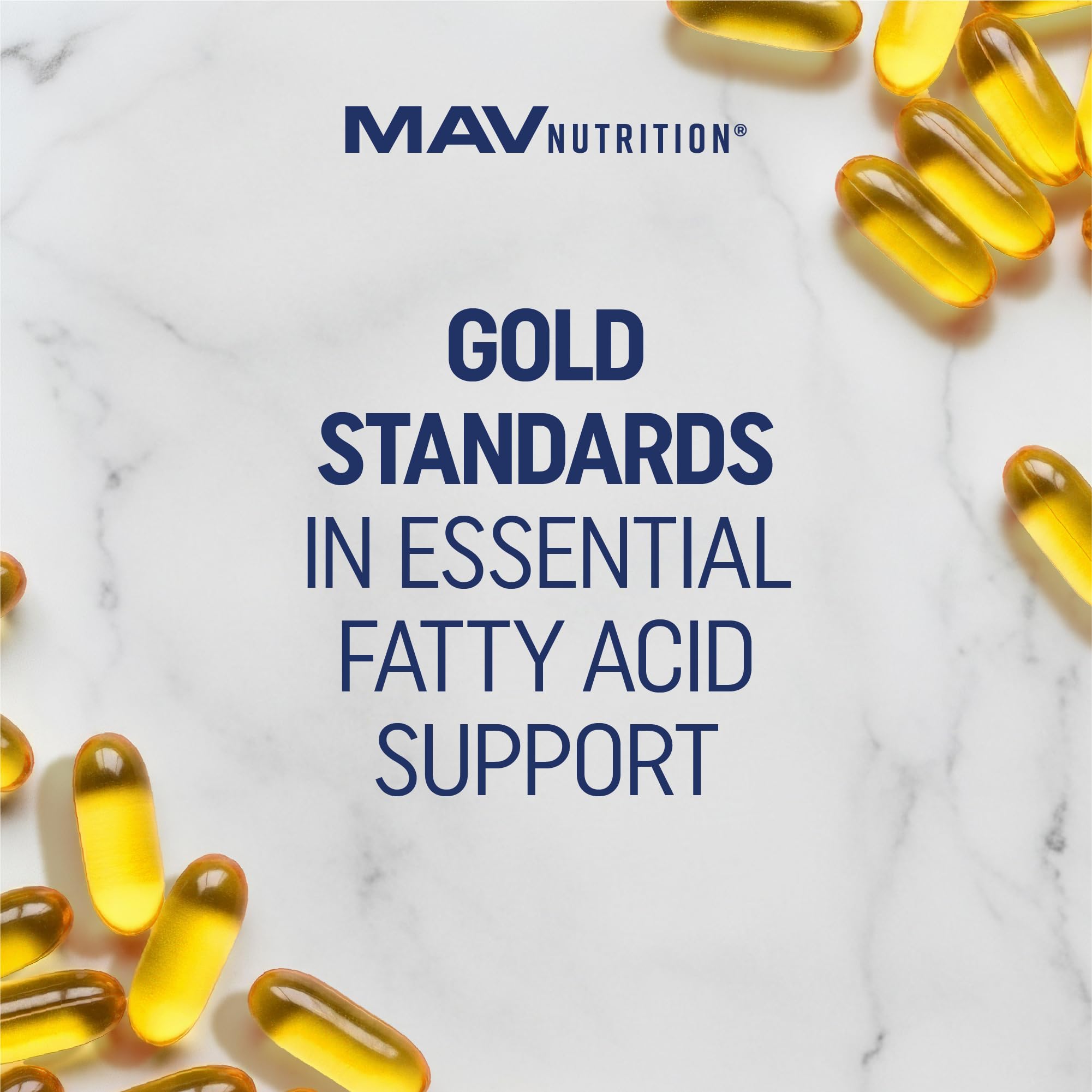 60-count bottle of MAV Nutrition cod liver oil