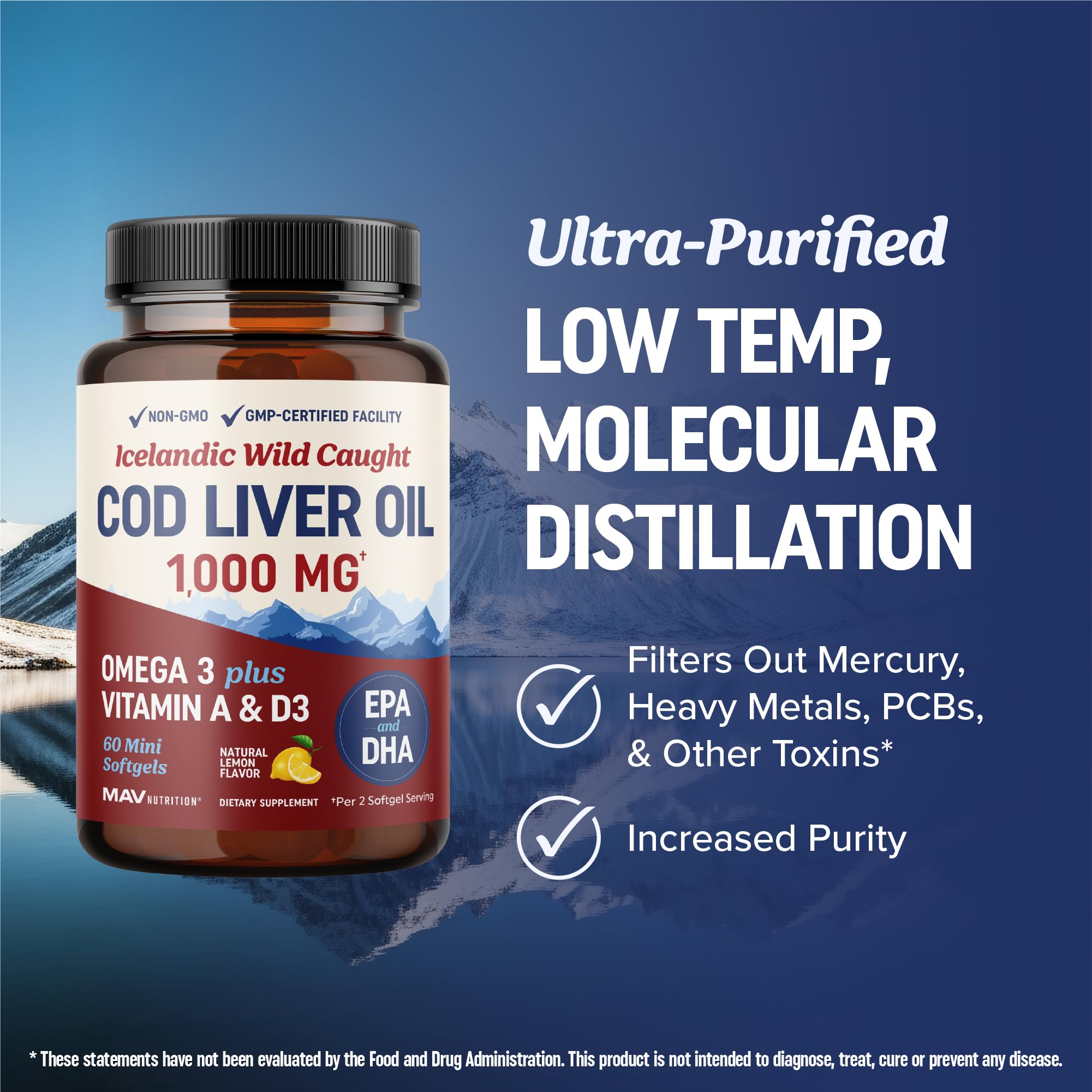 Mini softgels by MAV Nutrition for easy swallowing
