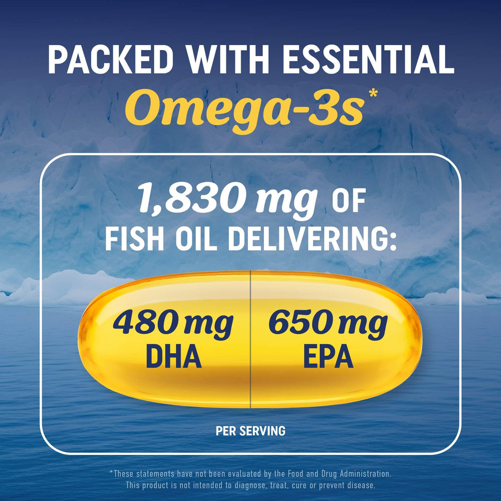 MAV Nutrition Omega-3 D3 capsule inside bottle conveying easy intake.