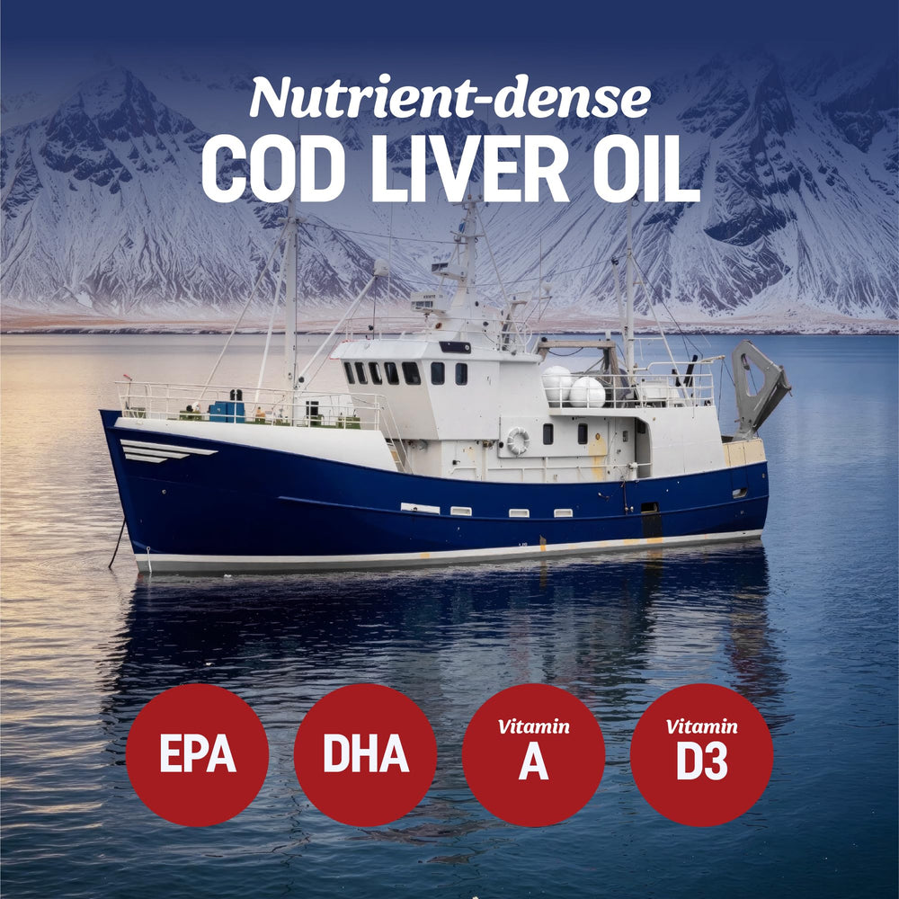 Vitamin A and D3 included in MAV Nutrition cod liver oil