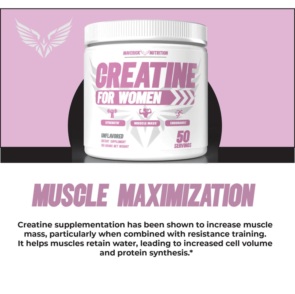 Maverick Nutrition Creatine for Women dissolving in water shows quick uptake