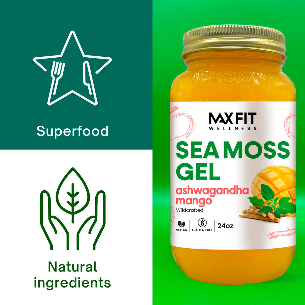 MAX FIT Sea Moss Gel 25 flavors offers variety and customization in packaging.