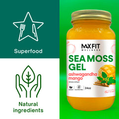 MAX FIT Sea Moss Gel 25 flavors offers variety and customization in packaging.