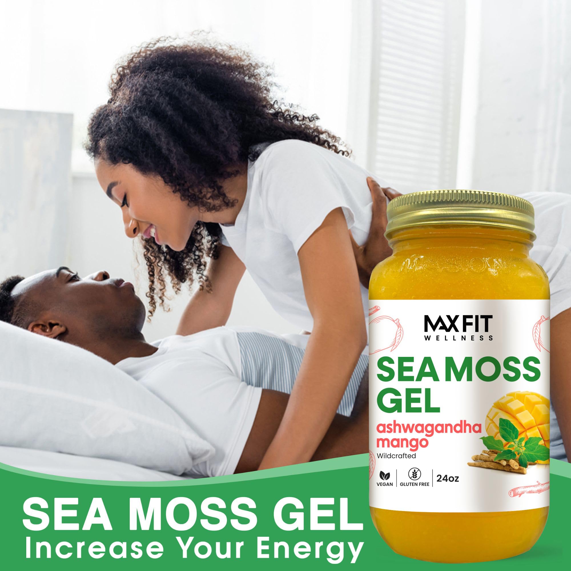 MAX FIT Sea Moss Gel supports hair and skin routines with minerals in every jar.