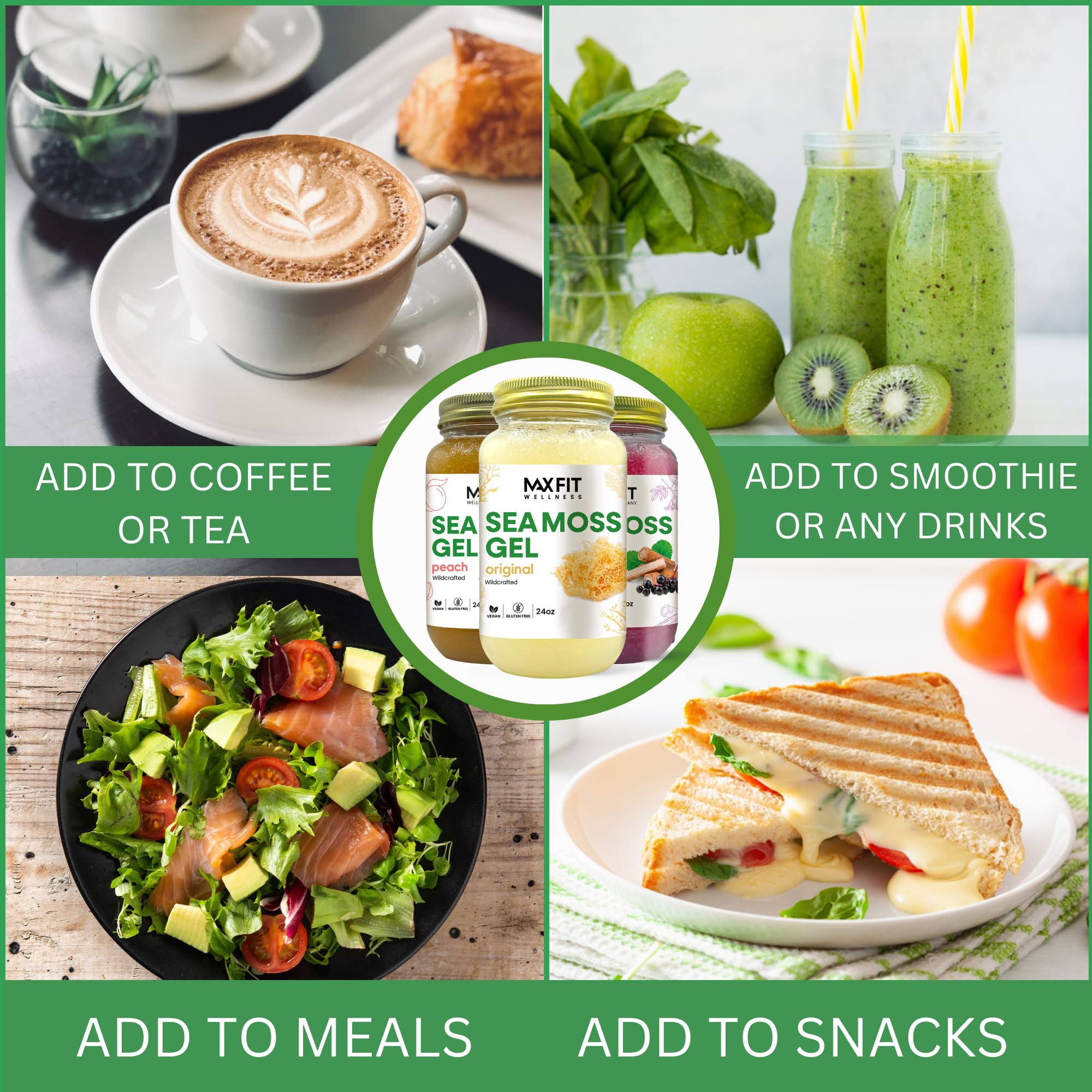 MAX FIT Sea Moss Gel refrigeration and storage guidance for freshness.
