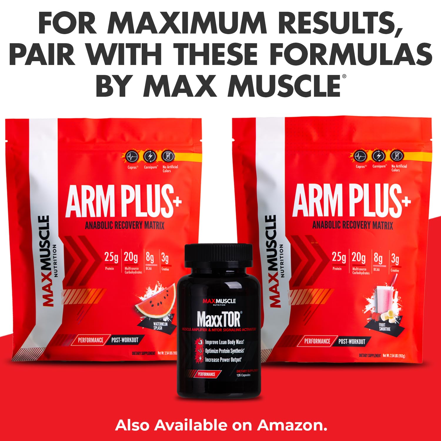 Max Muscle Maxpro Elite nutrition facts label highlights protein per serving.