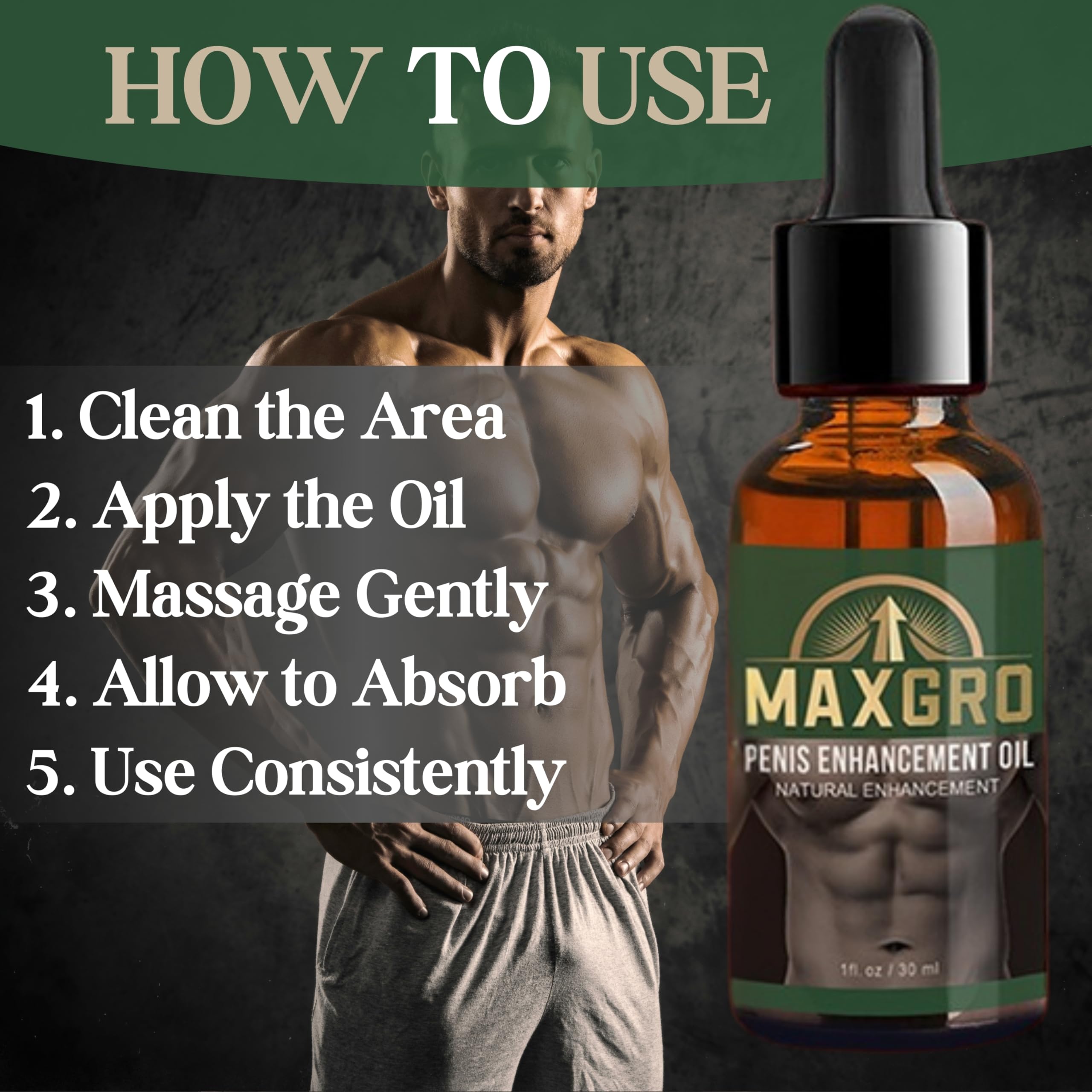 MaxGro Enhancement Oil ingredient fructus-corni highlighted as part of the formula.