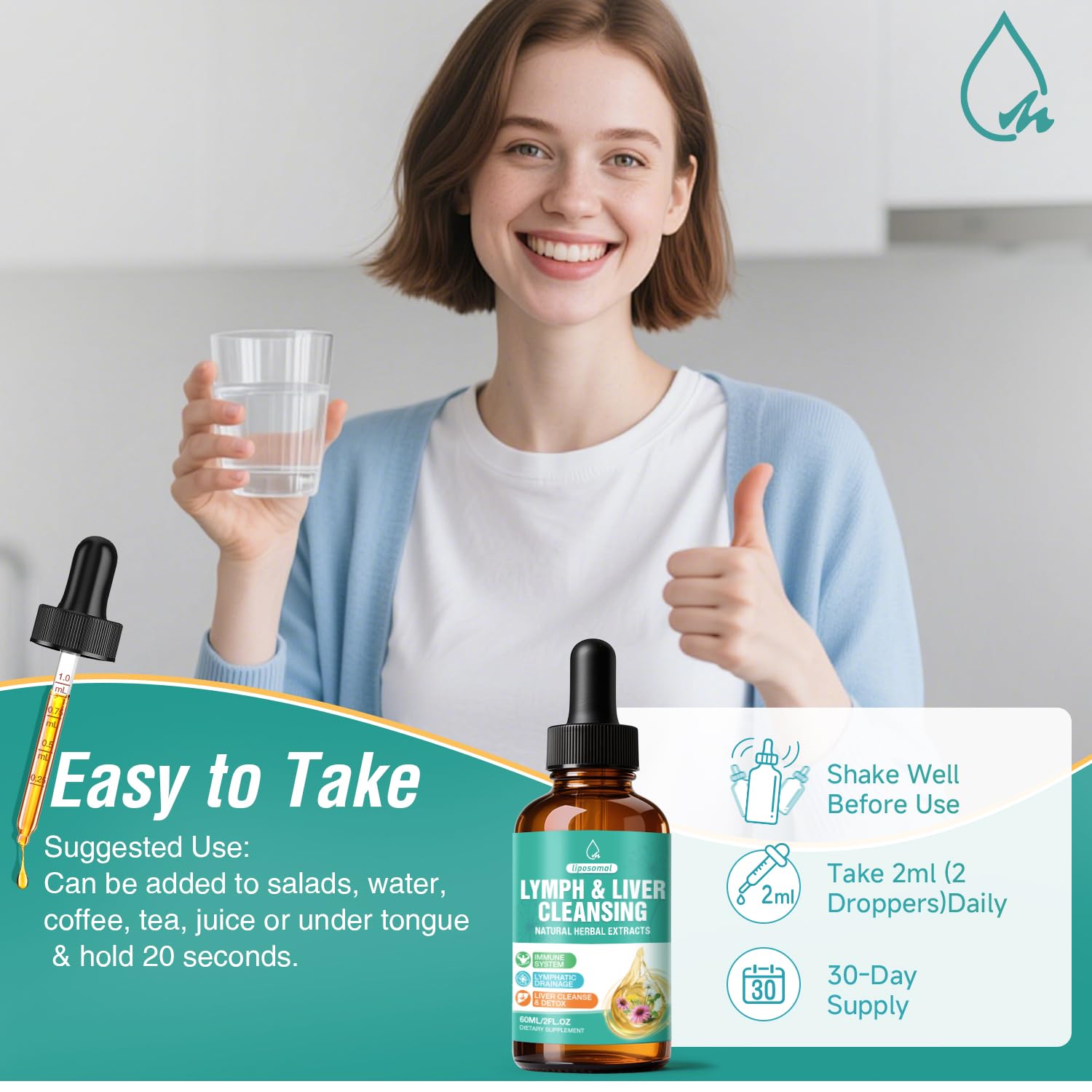 Daily-use dropper ready for direct serving
