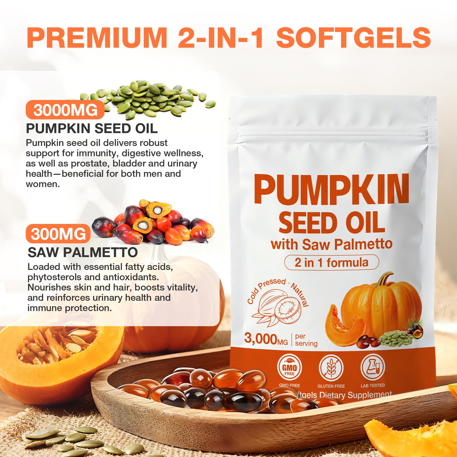 MaxHemp packaging box showcases a 300-softgel three-month supply.