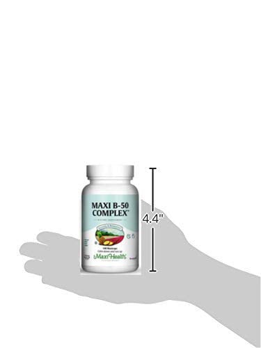Maxi Health B-50 daily-use bottle, ideal for routine energy and mental clarity.