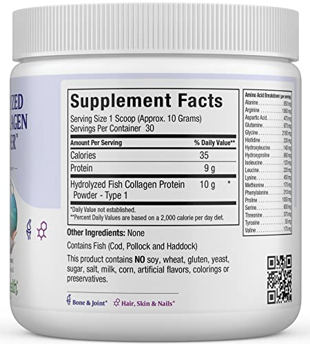 Maxi Health collagen powder tub side view, ideal for daily use and joint comfort