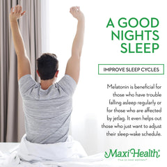 Enzymax blend close-up illustrates enhanced melatonin uptake for smoother assimilation.