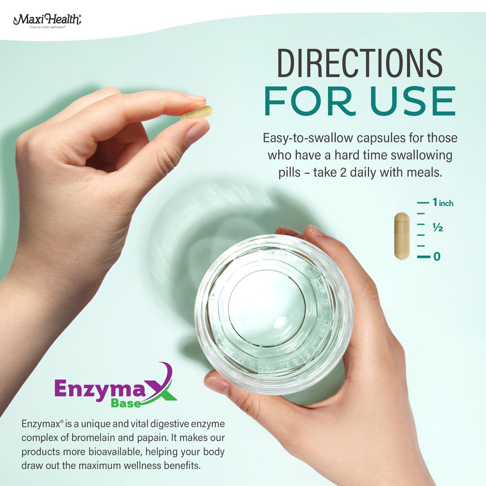 Maxi Health Multivitamin packaging side showing ingredients and usage notes.
